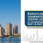 Karachi Board Examination Center List 2026 PDF for Intermediate Part I & Part II