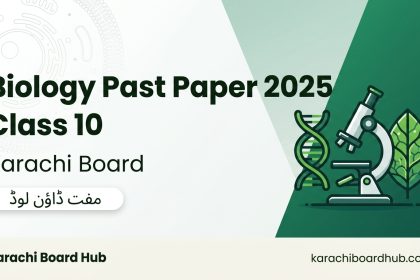 class 10 biology past paper 2025 karachi board english urdu medium