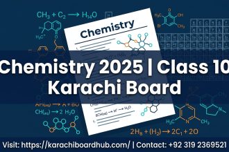 class 10 chemistry past paper 2025 karachi board english medium