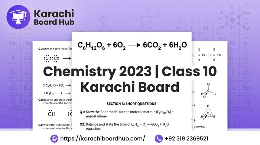 class 10 chemistry past paper 2023 karachi board english medium