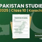pakistan studies class 10 past paper 2025 karachi board english medium