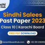 class 10 sindhi salees past paper 2023 karachi board